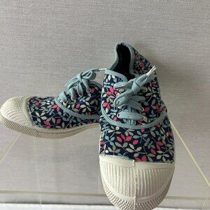 BENSIMON Sz 38 US 7.5 Liberty Print Lace-up Canvas Tennis Shoes / Sneakers